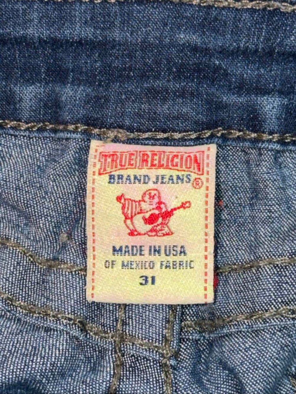 True Religion Skinny Jeans Women 31 Blue Cotton Made in USA Stretch - Picture 4 of 8
